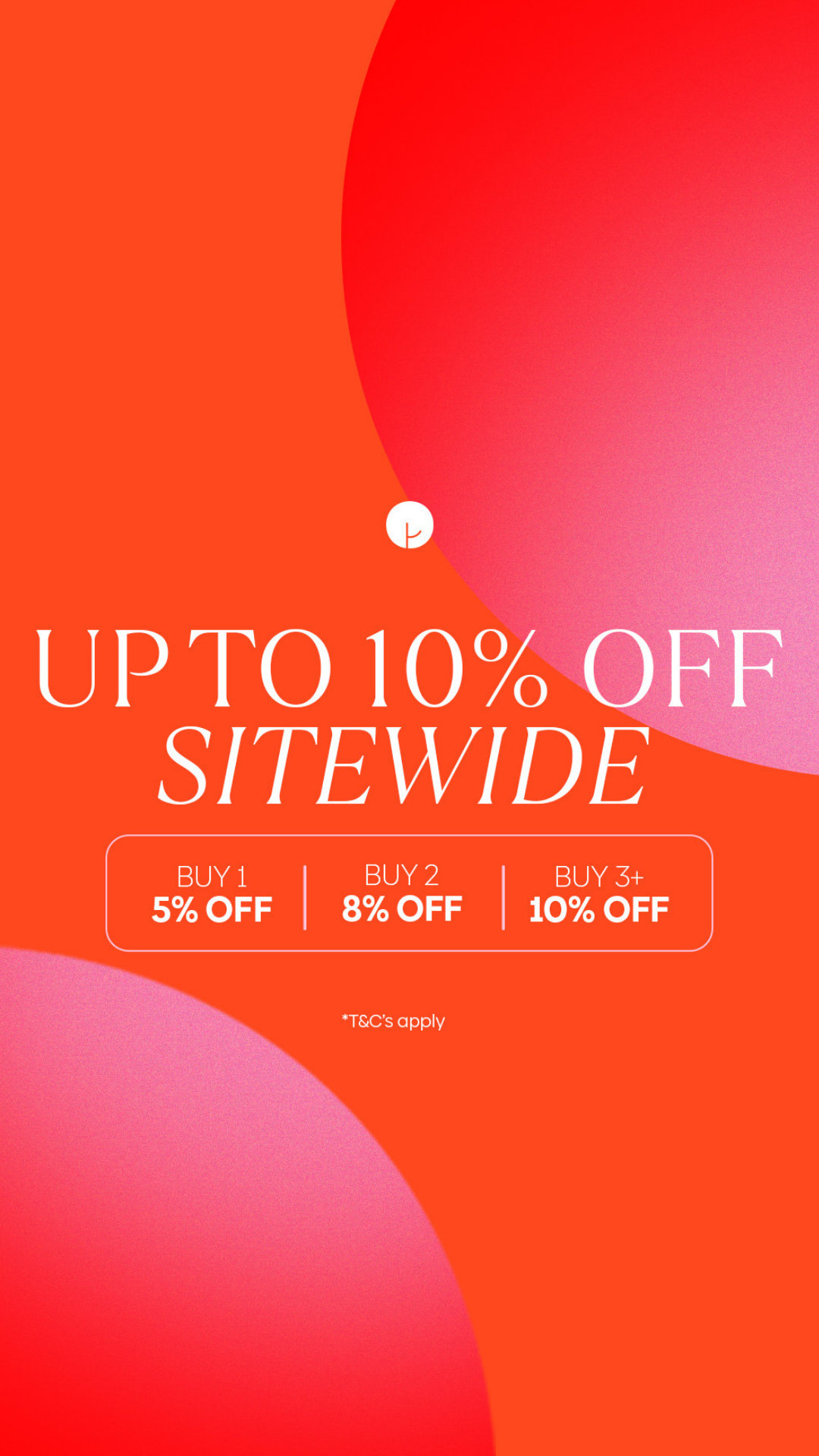 10% off sitewide purest co banner  (mobile)