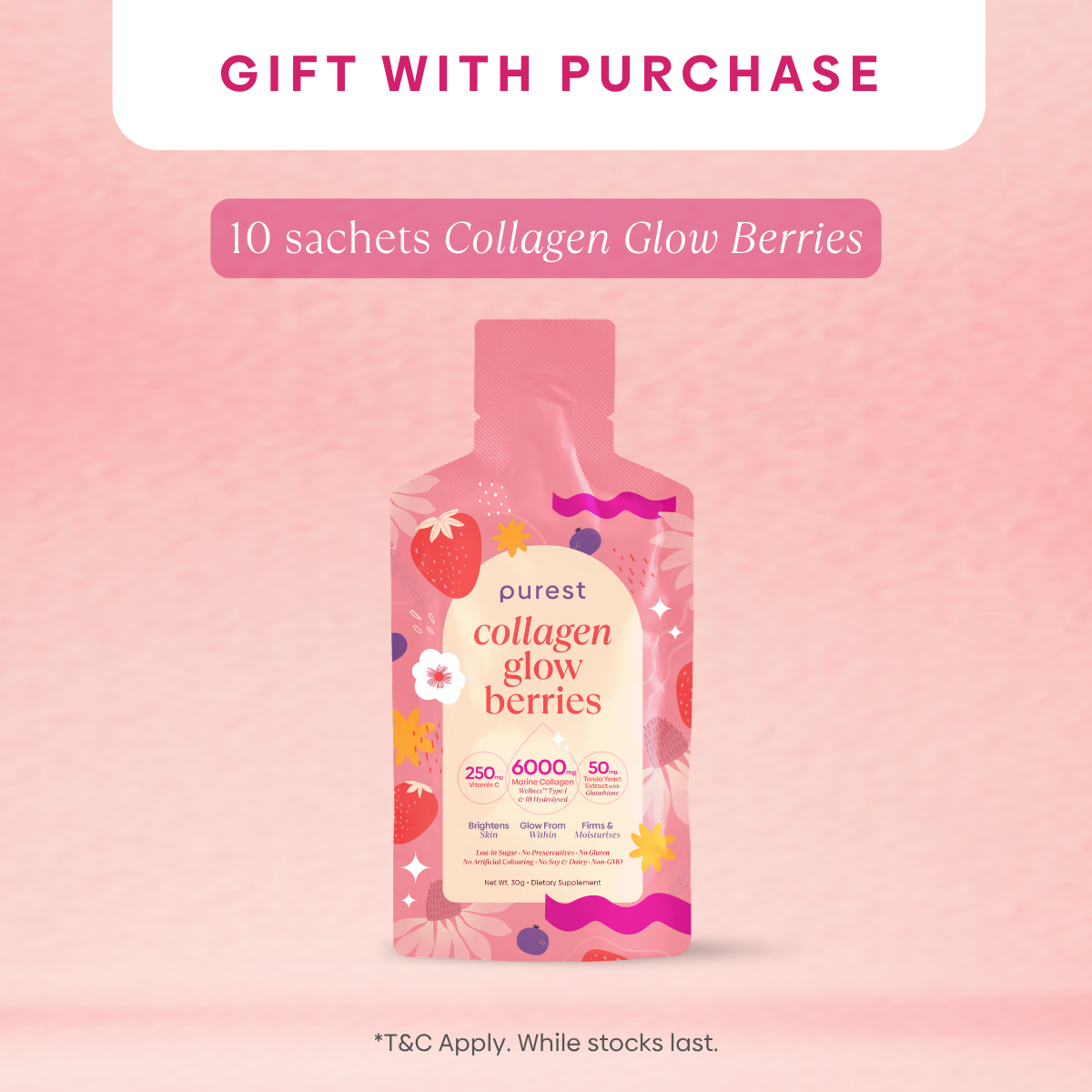 FREE GIFT! 10 sachets Collagen Glow Berries