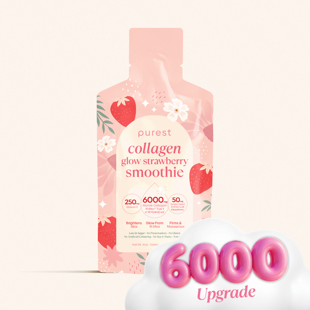 Collagen Glow Strawberry Smoothie collagen drink – The Purest Co Philippines