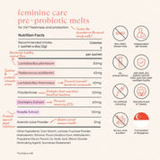 Feminine Care Pre+Probiotic Melts.