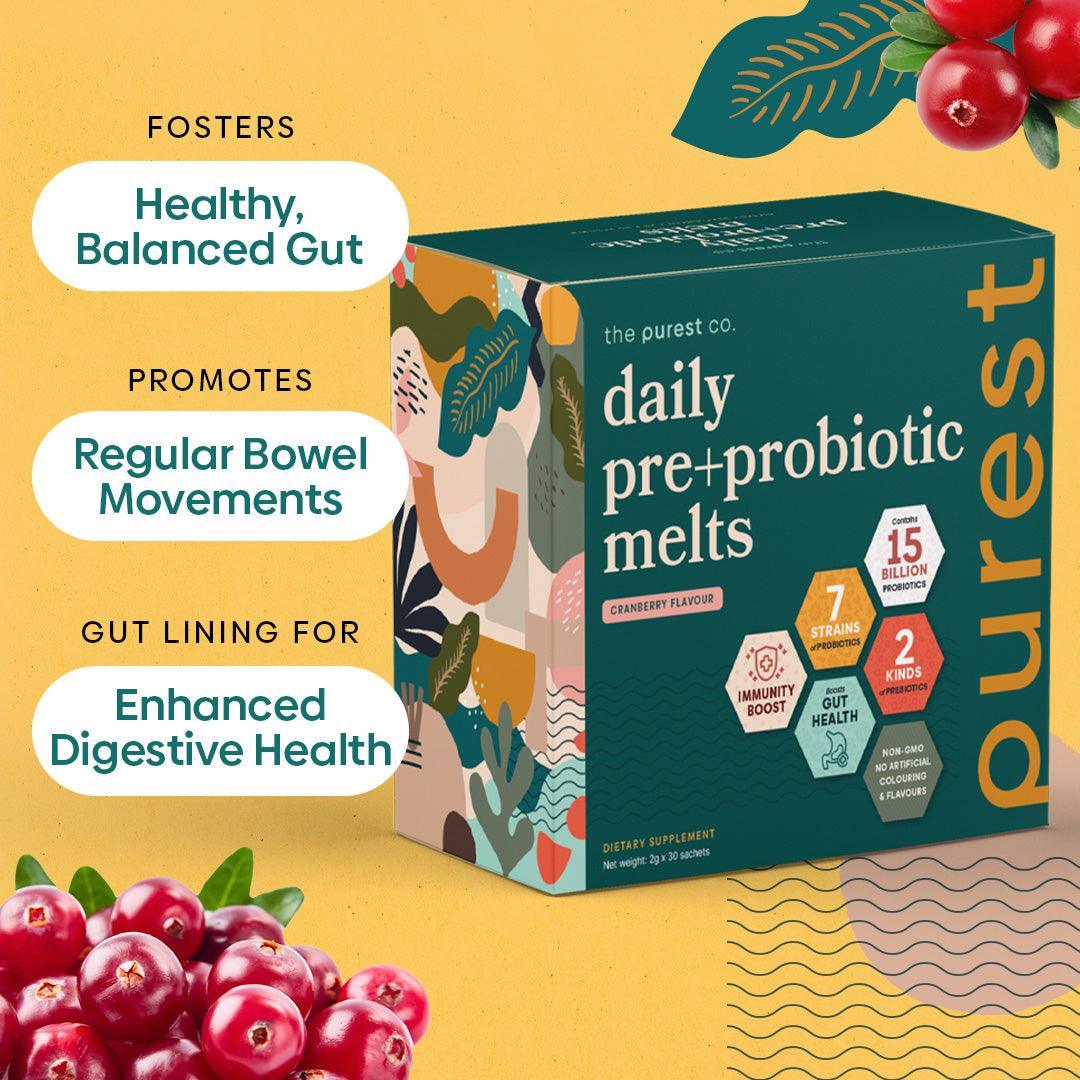 Daily Pre+Probiotics Melts - The Purest Co (SG)