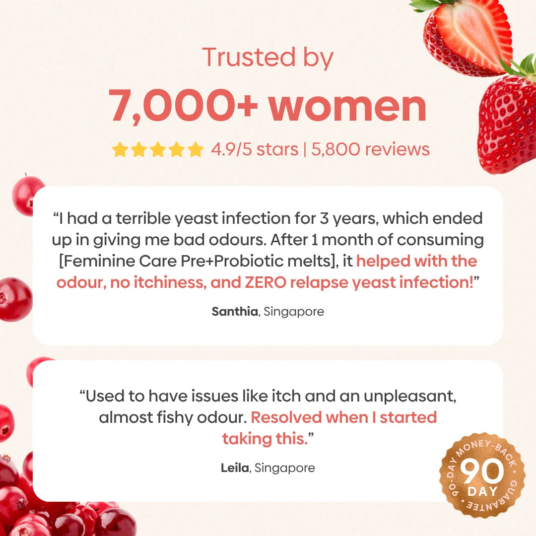 Feminine Care Pre+Probiotic Melts.